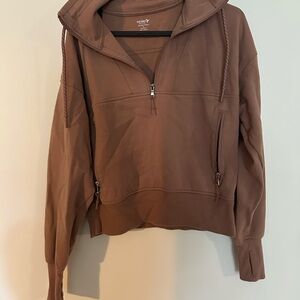Old Navy Light Brown Quarter-Zip Top